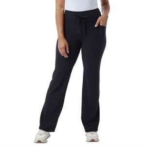 32 Degrees Cool Ladies’ Mini Rib Semi-Flare Stretch Pants, Black, Small NWT